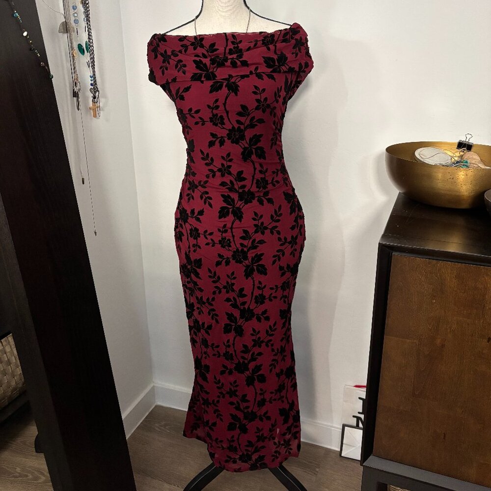 ZESICA Off-Shoulder Floral Maxi Dress, 2026, Formal Cocktail Dress